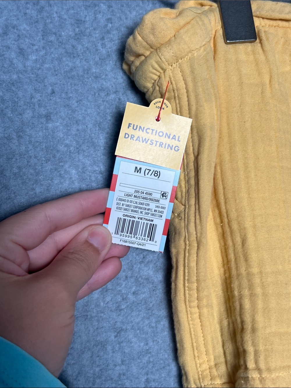 Cat & Jack Yellow Pull-On Cotton Shorts - Picture 2 of 4